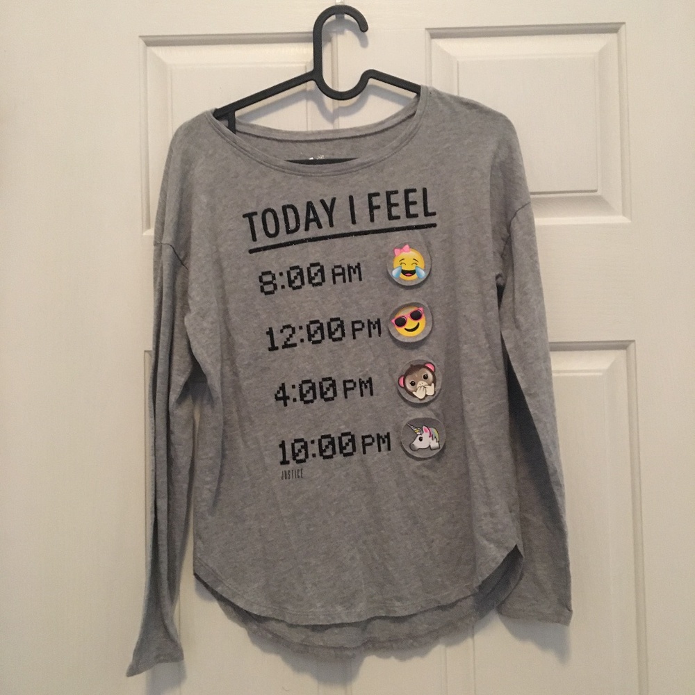 Justice today I feel shirt  kids
